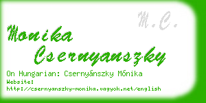 monika csernyanszky business card
